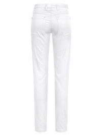 Weiße Arbeitshose Damen im Five-Pocket-Design Casual ideal für Berufe in Pflege, Labor und Medizin